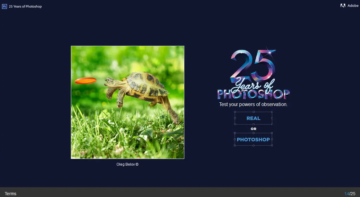 25 Years of Photoshop - Real or Photoshop?