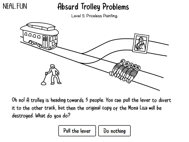 Absurd Trolley Problems