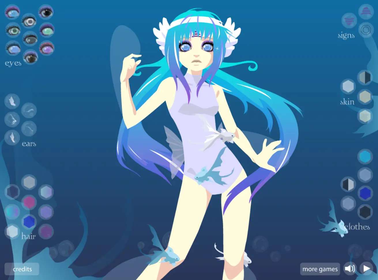 Blue Dress Up