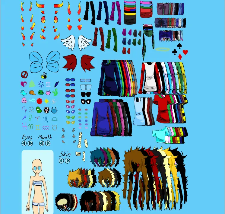 Homestuck Dress up game OC version