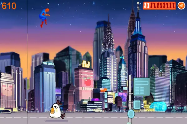 Spider Man Save Angry Birds