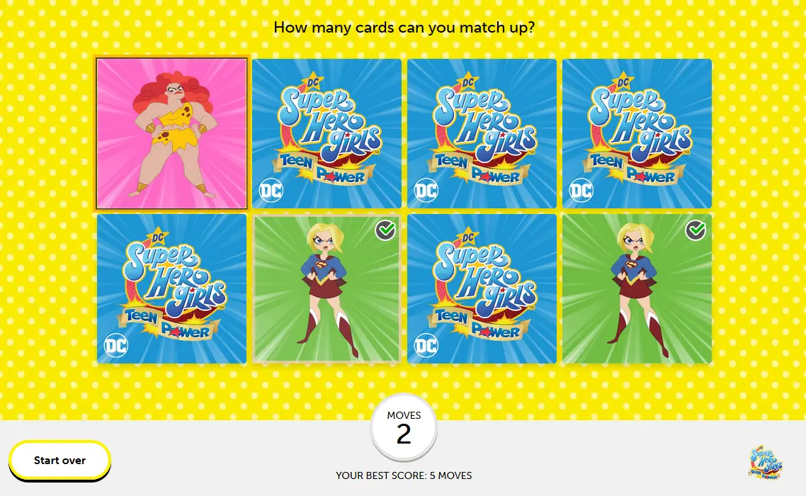 DC Super Hero Girls Memory Match-Up