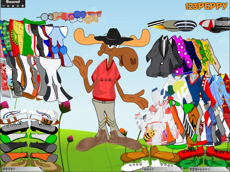 Bullwinkle Dress Up Game