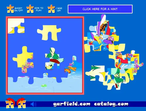 A Garfield Jumbled Jigsaw: July 2002 Square