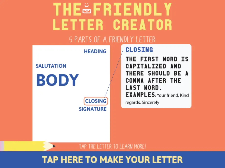 The Friendly Letter Creator