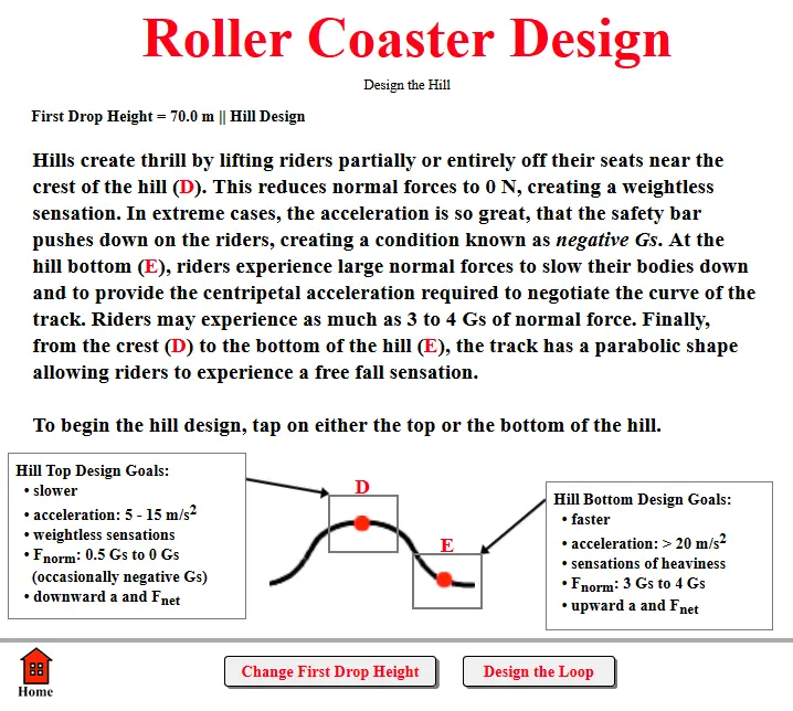 Roller Coaster Design