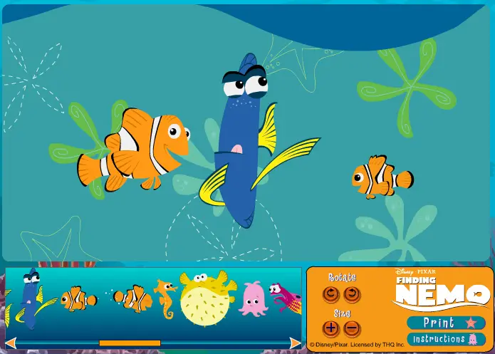 Finding Nemo: Create-A-Scene