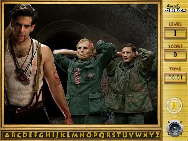 Inglourious - Find the Alphabets
