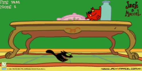 Jack & Marcel in Cat in a Bottle