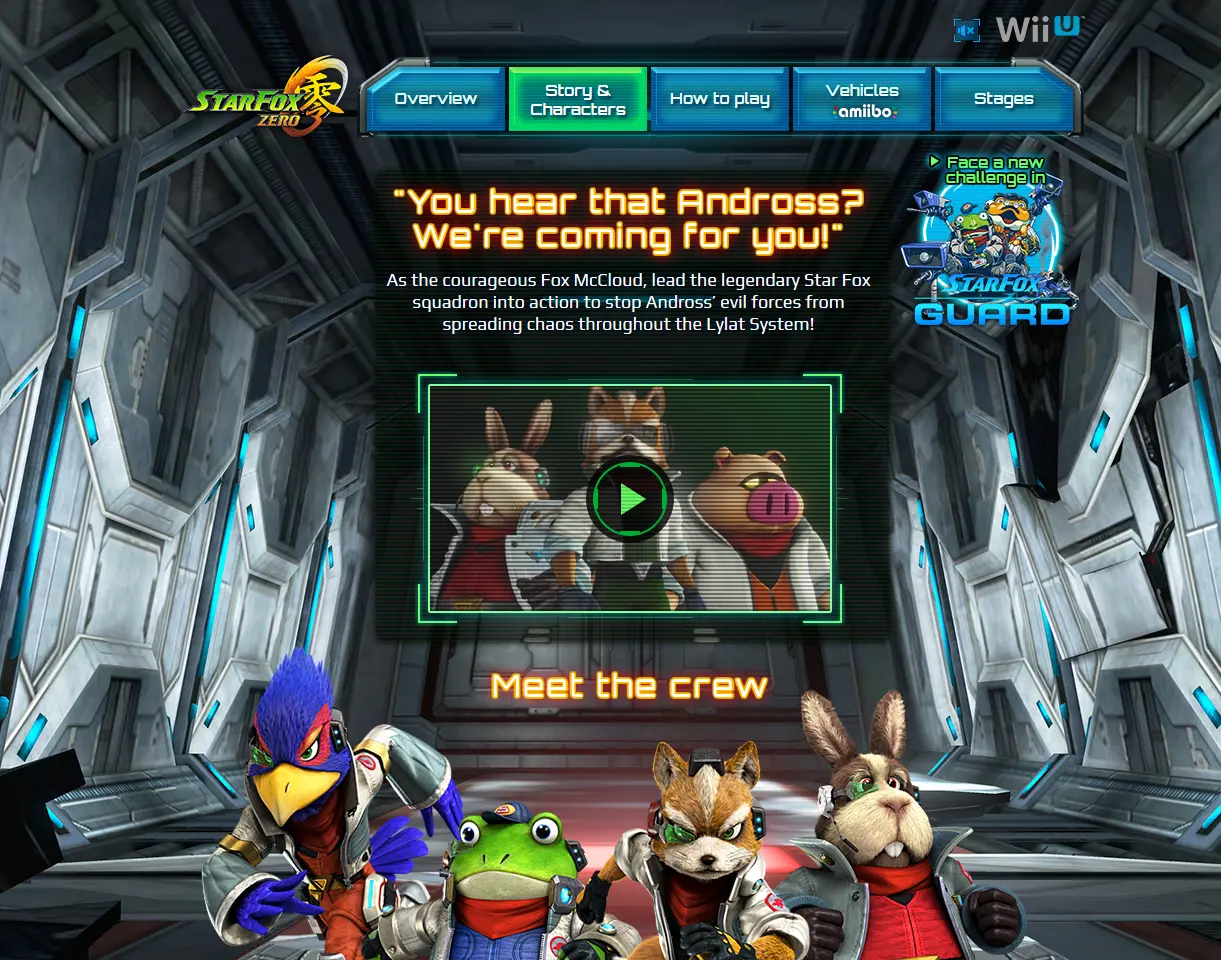 Star Fox Zero Microsite