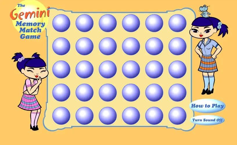 The Gemini Memory Match Game