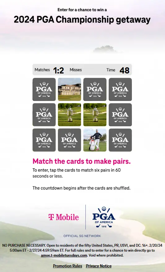 T-Mobile Tuesdays: Win a 2024 PGA Championship Getaway