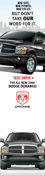 2004 Dodge Durango Banner Ad
