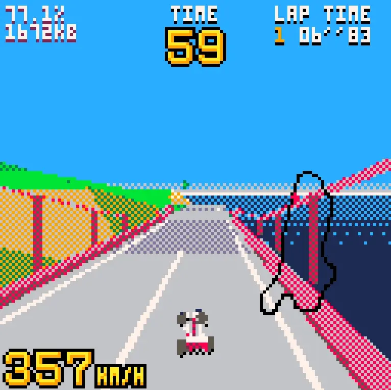 Virtua Racing Demake