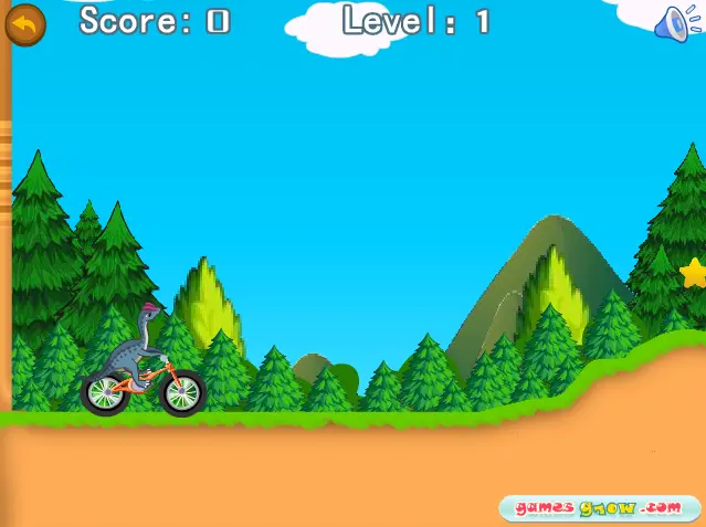 Dinosaur Bike Stunt
