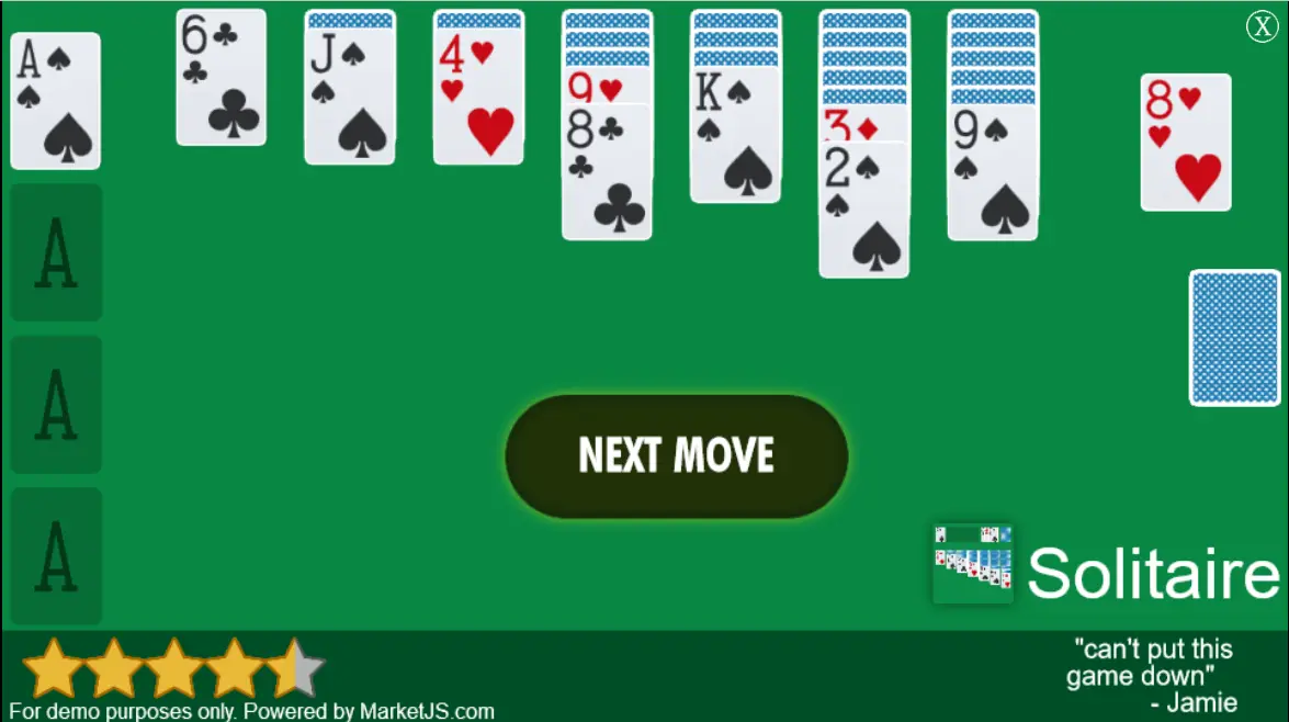 Solitaire Interactive Advertisement