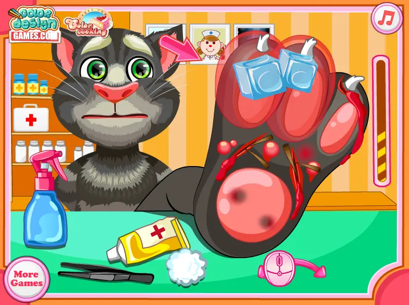 Talking Tom Foot Doctor