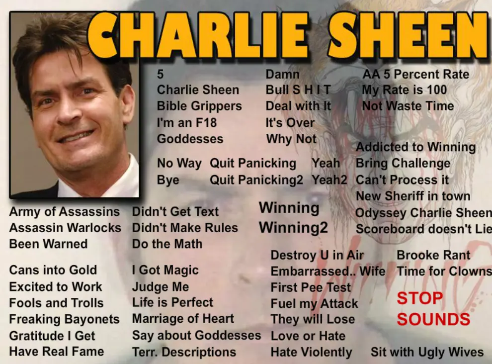 Charlie Sheen Soundboard2