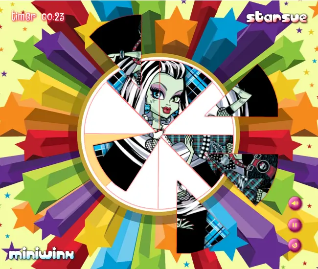 Monster High Round Puzzle