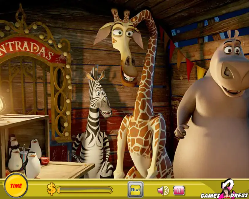 Madagascar 3 Treasure Hunt