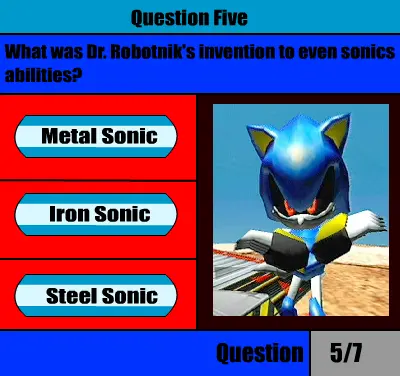 Ultimate Sonic Game Quiz