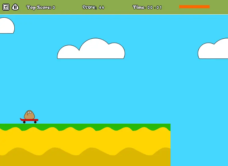 Pou Cliff Jump