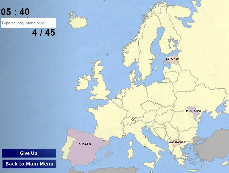 Guess Countries: Europe