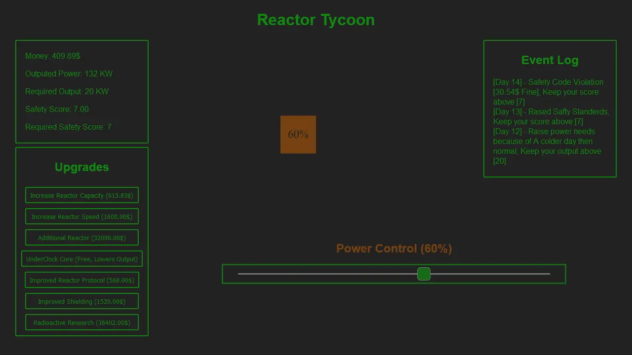 Reactor Tycoon