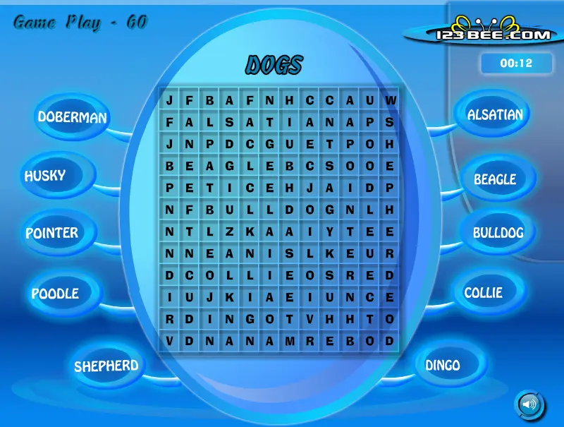Word Search Game Play - 60