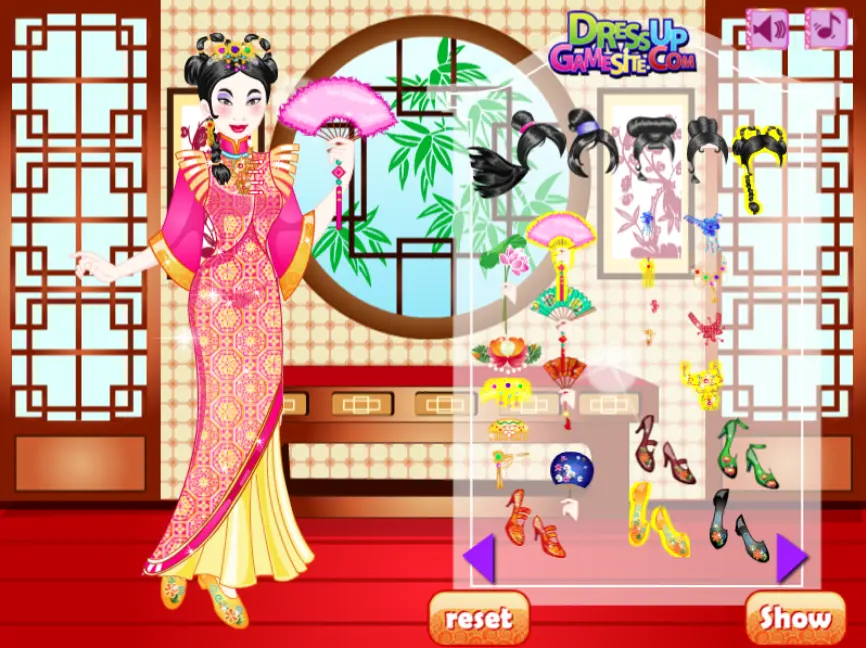 Chinese Princess Wedding Dress Up