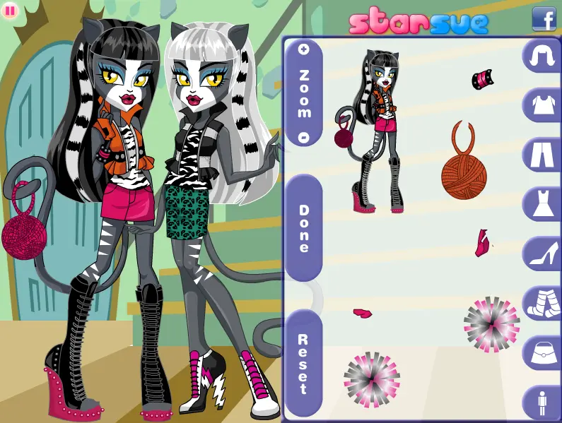 Monster High: Werecat Sisters Dress Up