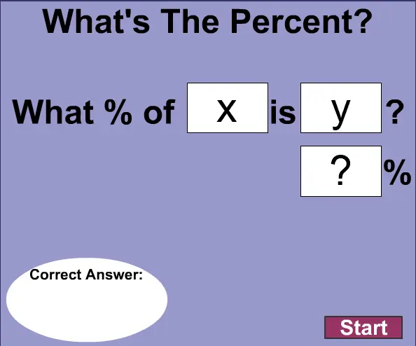 What's The Percent? 