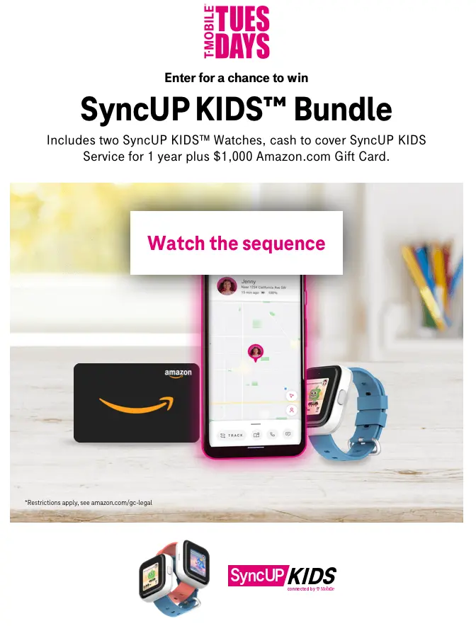 T-Mobile Tuesdays: Win a SyncUP KIDS™ Bundle