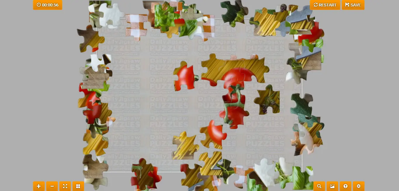 Tomato And Mozzarella Spaghetti Jigsaw Puzzle Game