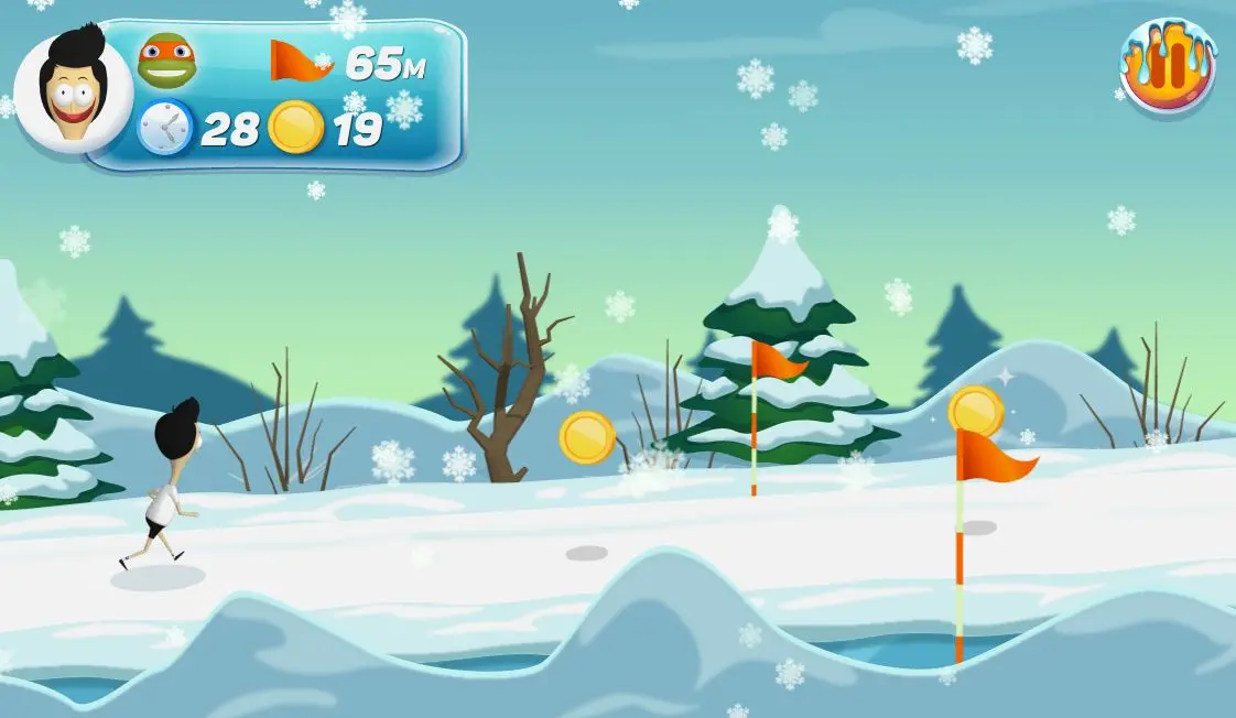 Nickelodeon Winter Games Boulder Dash