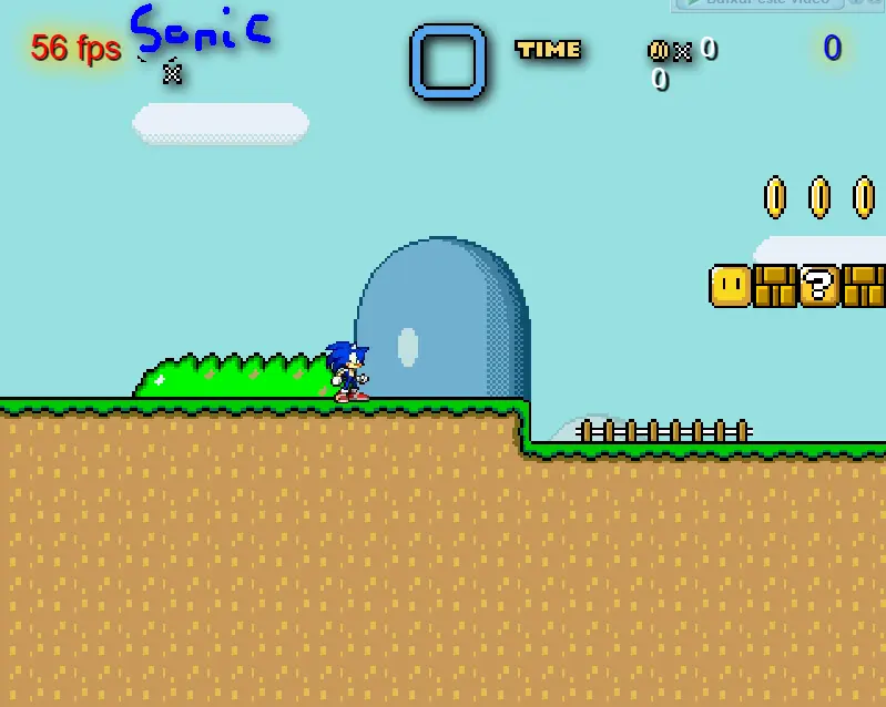 Sonic in Mario World 2