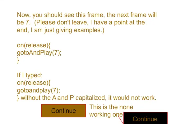 How to add "WORKING" buttons to flash games.