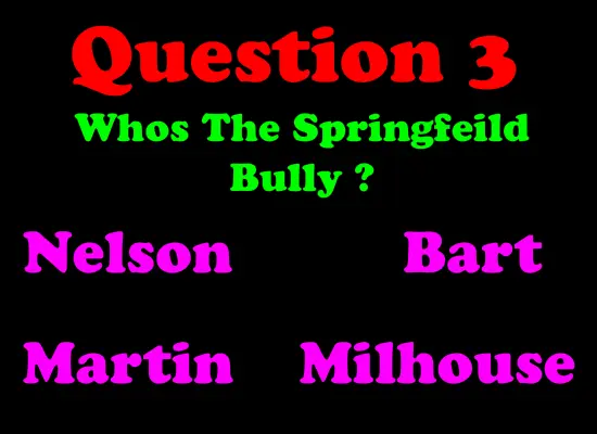 The Simpsons Quiz