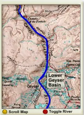Route of the Firehole River