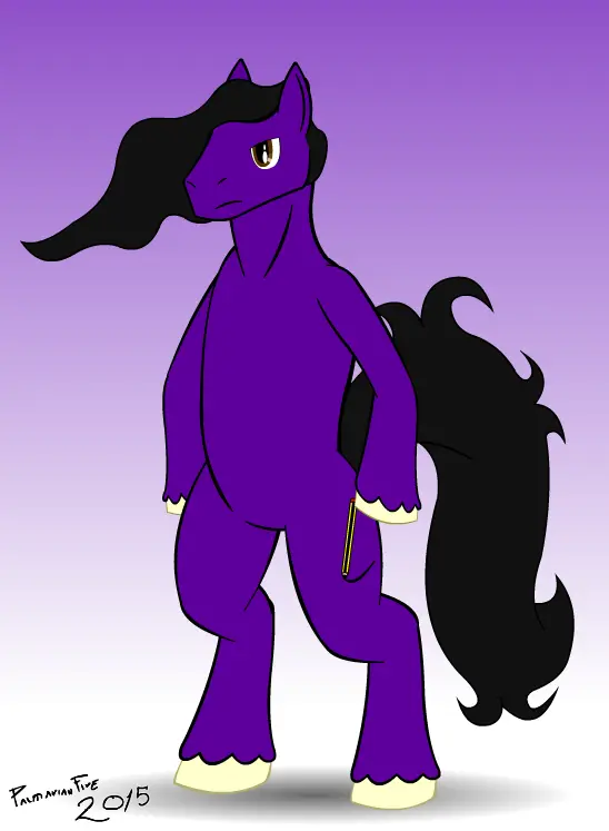 Purple stroke - Hair Practice