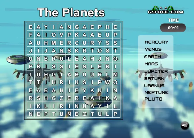 Word Search Game Play - 50