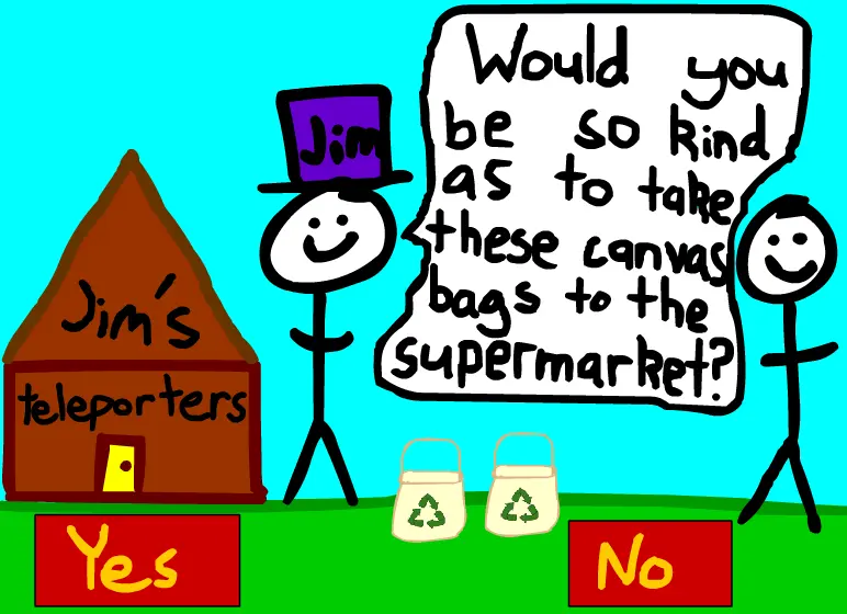 Take Your Canvas Bags To The Supermarket