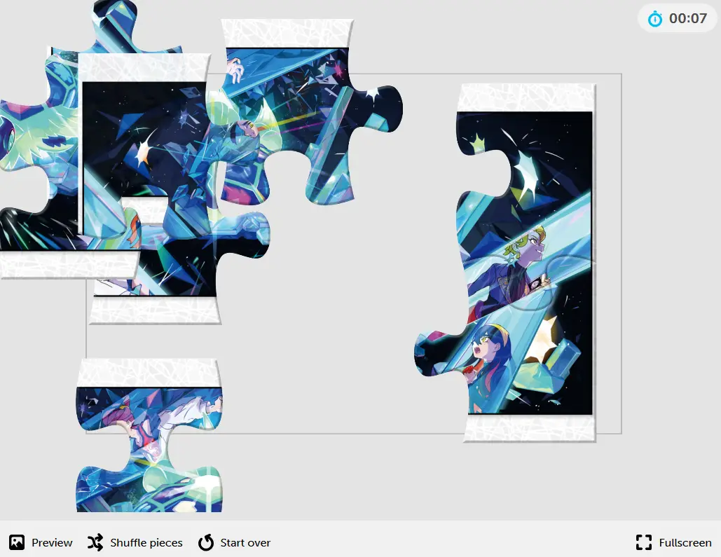 The Teal Mask and The Indigo Disk Jigsaw Puzzle