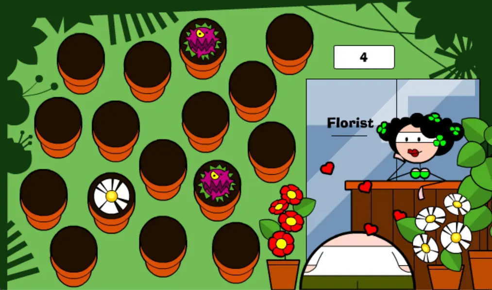 JohnJohn in The Florist Game