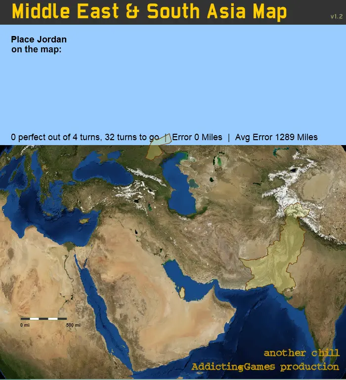 Middle East & South Asia Map
