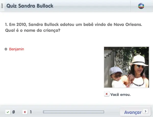Quiz Sandra Bullock