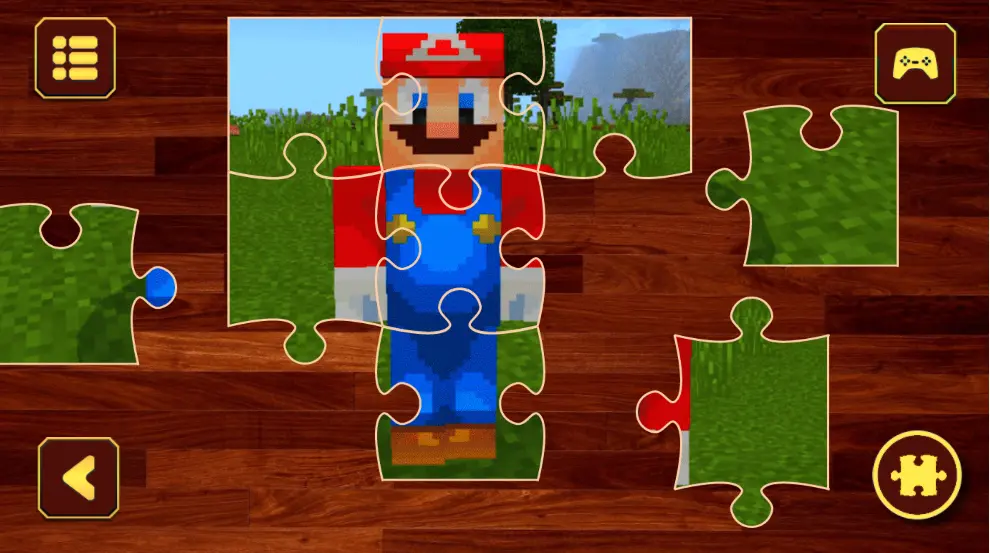 Minecraft Mario Jigsaw Puzzle