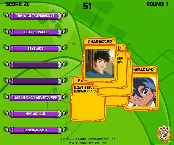 YTV Matching Madness