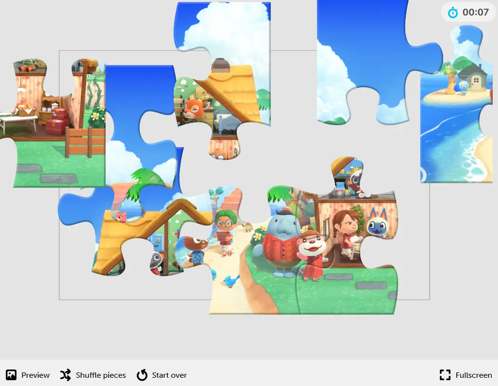 Animal Crossing New Horizons - Happy Home Paradise Themed Online Jigsaw Puzzle