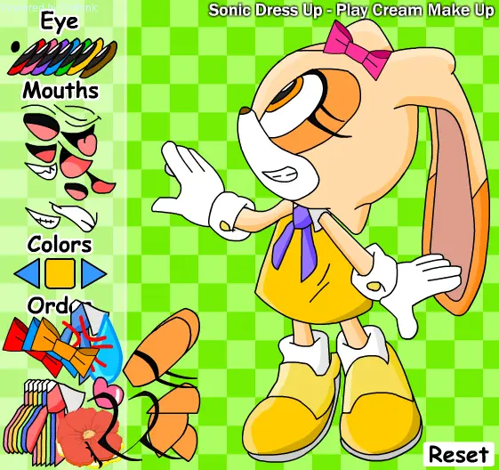 Sonic Dress Up - Play Cream Make Up